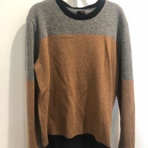 XL j crew three color tonal sweater